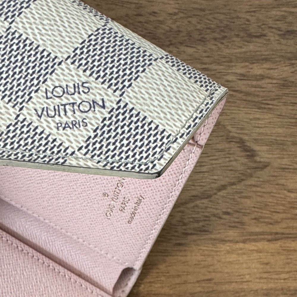 Authentic Louis Vuitton Victorine Damier Azur Canvas Wallet